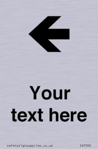 IV7090: Custom Directional signage arrow left