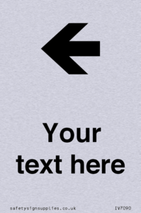 IV7090: Custom Directional signage arrow left