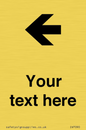 IV7090: Custom Directional signage arrow left