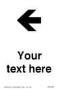 IV7090: Custom Directional signage arrow left