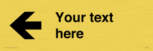 IV7090: Custom Directional signage arrow left