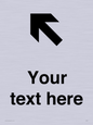 IV7091: Custom Directional signage arrow up left