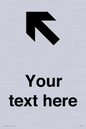 IV7091: Custom Directional signage arrow up left
