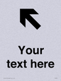 IV7091: Custom Directional signage arrow up left