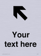 IV7091: Custom Directional signage arrow up left
