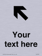IV7091: Custom Directional signage arrow up left