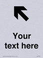 IV7091: Custom Directional signage arrow up left