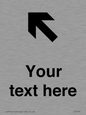 IV7091: Custom Directional signage arrow up left