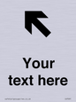 IV7091: Custom Directional signage arrow up left