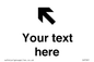 IV7091: Custom Directional signage arrow up left