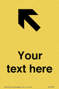 IV7091: Custom Directional signage arrow up left