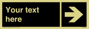 IV7094: Custom Directional sign black arrow right  - symbol right
