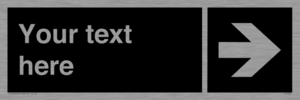 IV7094: Custom Directional sign black arrow right  - symbol right