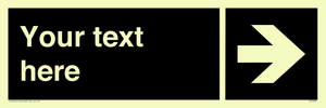 IV7094: Custom Directional sign black arrow right  - symbol right