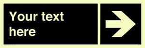 IV7094: Custom Directional sign black arrow right  - symbol right