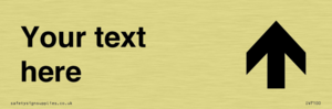 IV7100: Custom Directional sign arrow up  - symbol right