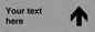 IV7100: Custom Directional sign arrow up  - symbol right