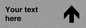 IV7100: Custom Directional sign arrow up  - symbol right
