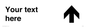 IV7100: Custom Directional sign arrow up  - symbol right