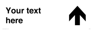 IV7100: Custom Directional sign arrow up  - symbol right