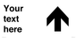 IV7100: Custom Directional sign arrow up  - symbol right