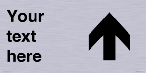 IV7100: Custom Directional sign arrow up  - symbol right
