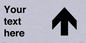 IV7100: Custom Directional sign arrow up  - symbol right