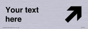 IV7101: Custom Directional sign arrow up right  - symbol right