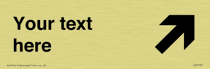 IV7101: Custom Directional sign arrow up right  - symbol right