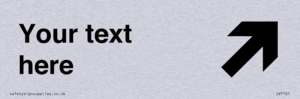 IV7101: Custom Directional sign arrow up right  - symbol right