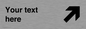 IV7101: Custom Directional sign arrow up right  - symbol right