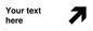 IV7101: Custom Directional sign arrow up right  - symbol right