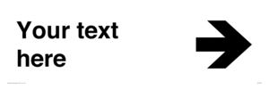 IV7102: Custom Directional sign arrow right  - symbol right