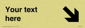 IV7103: Custom Directional sign arrow down right  - symbol right