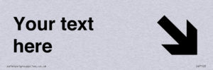IV7103: Custom Directional sign arrow down right  - symbol right