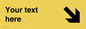 IV7103: Custom Directional sign arrow down right  - symbol right