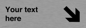 IV7103: Custom Directional sign arrow down right  - symbol right