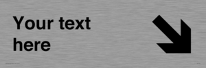 IV7103: Custom Directional sign arrow down right  - symbol right