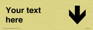 IV7104: Custom Directional sign arrow down  - symbol right