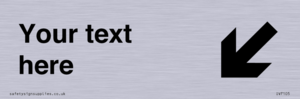 IV7105: Custom Directional sign arrow down left - symbol right