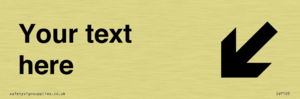 IV7105: Custom Directional sign arrow down left - symbol right