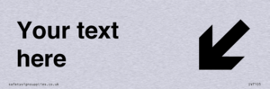 IV7105: Custom Directional sign arrow down left - symbol right