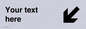 IV7105: Custom Directional sign arrow down left - symbol right