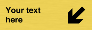 IV7105: Custom Directional sign arrow down left - symbol right
