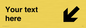 IV7105: Custom Directional sign arrow down left - symbol right