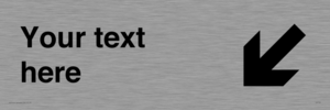IV7105: Custom Directional sign arrow down left - symbol right