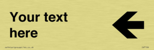 IV7106: Custom Directional sign arrow left - symbol right