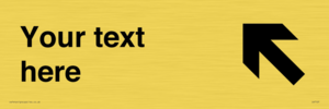 IV7107: Custom Directional sign arrow up left - symbol right