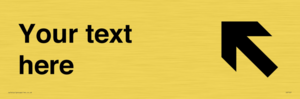 IV7107: Custom Directional sign arrow up left - symbol right