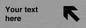 IV7107: Custom Directional sign arrow up left - symbol right
